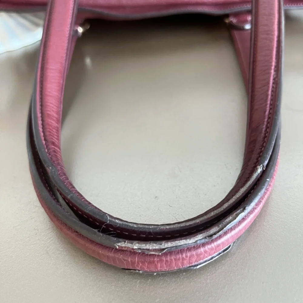 Vintage Leather Coach Handbag - Picture 11 of 16